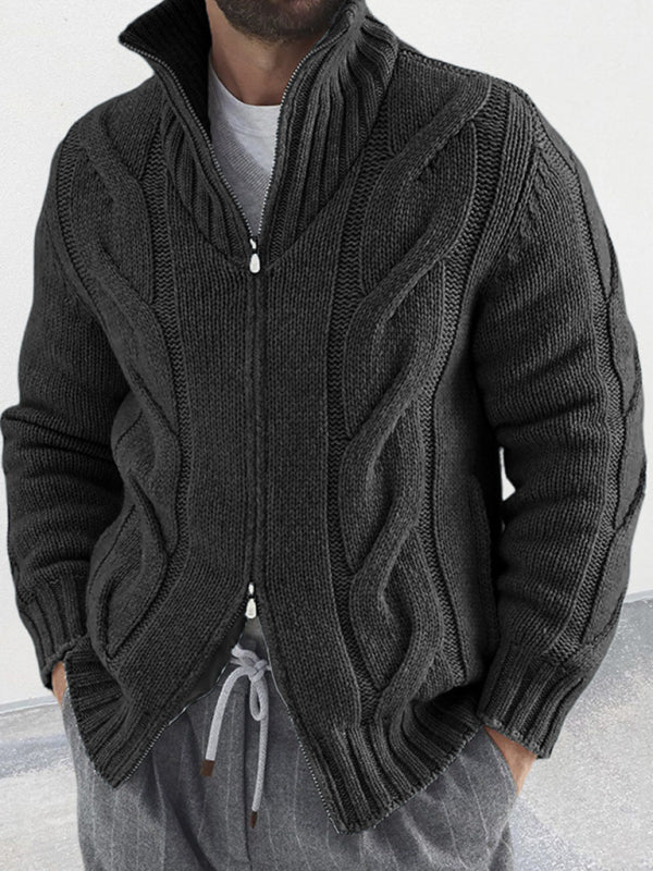 SUMMIT BREEZE TURTLENECK ZIP CARDIGAN SWEATER