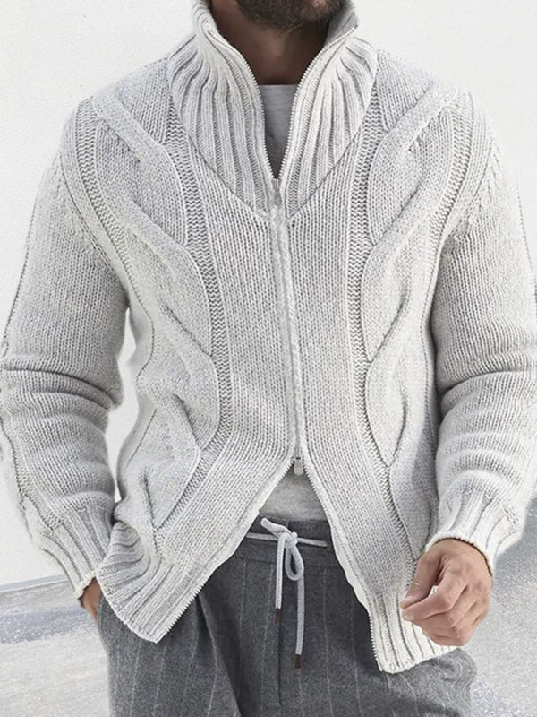 SUMMIT BREEZE TURTLENECK ZIP CARDIGAN SWEATER